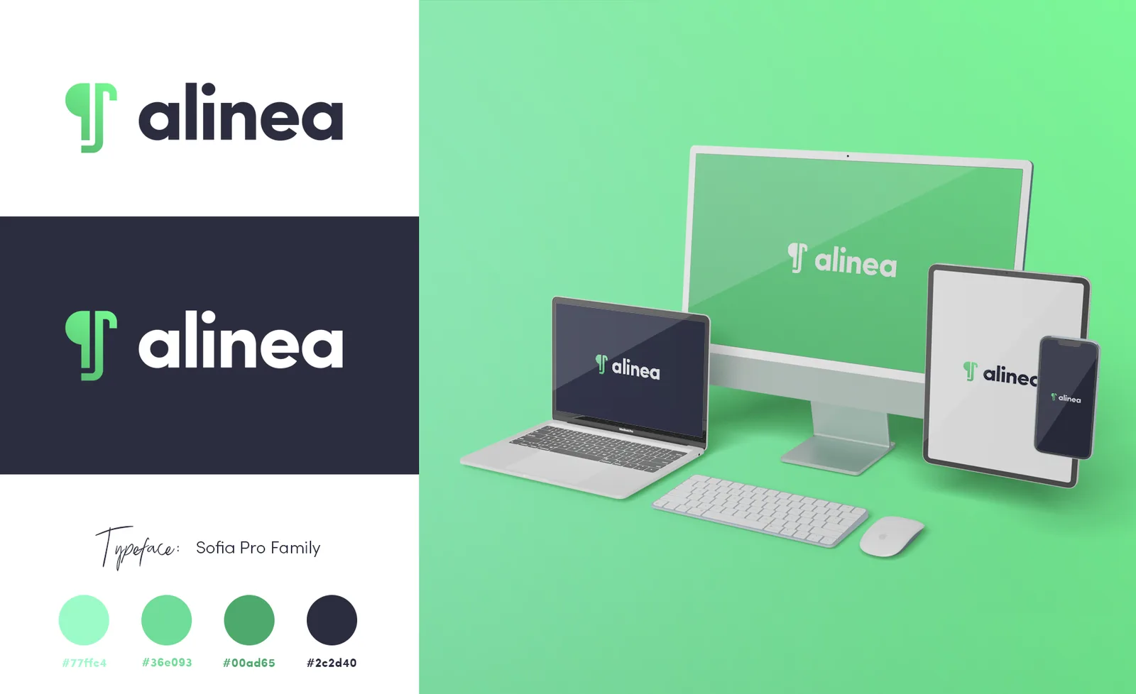alinea – Logodesign für eine Softwarefirma